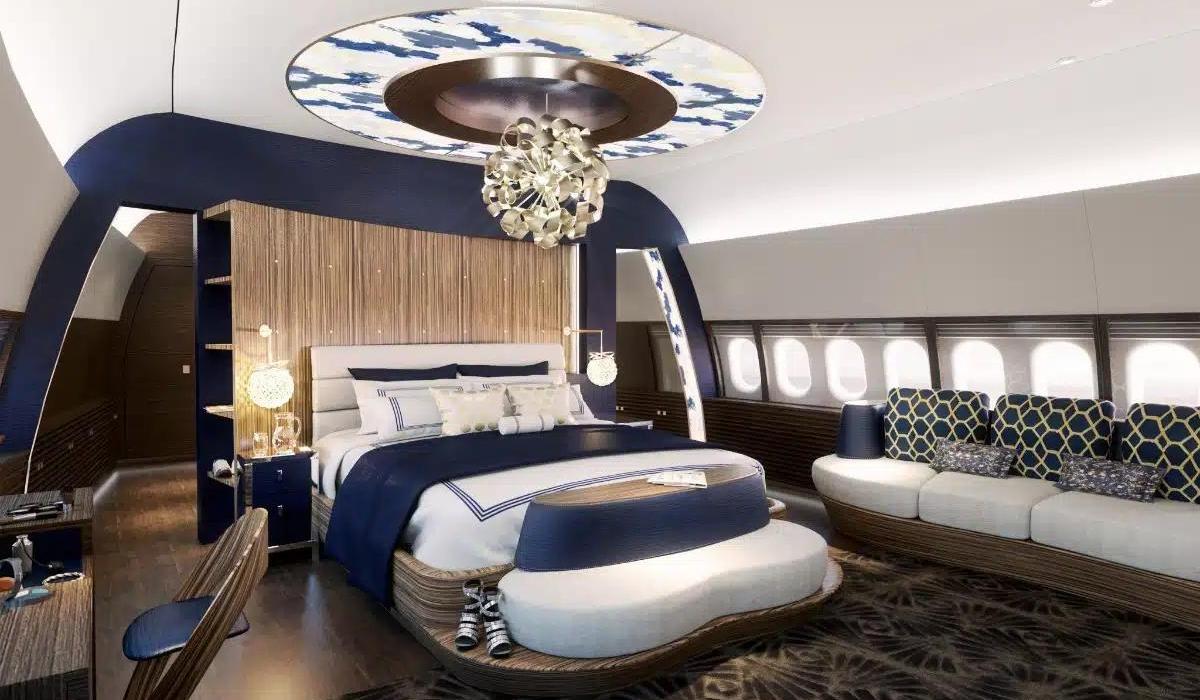 Luxury in the Skies: A Glimpse into Opulent Private Jet Bedrooms