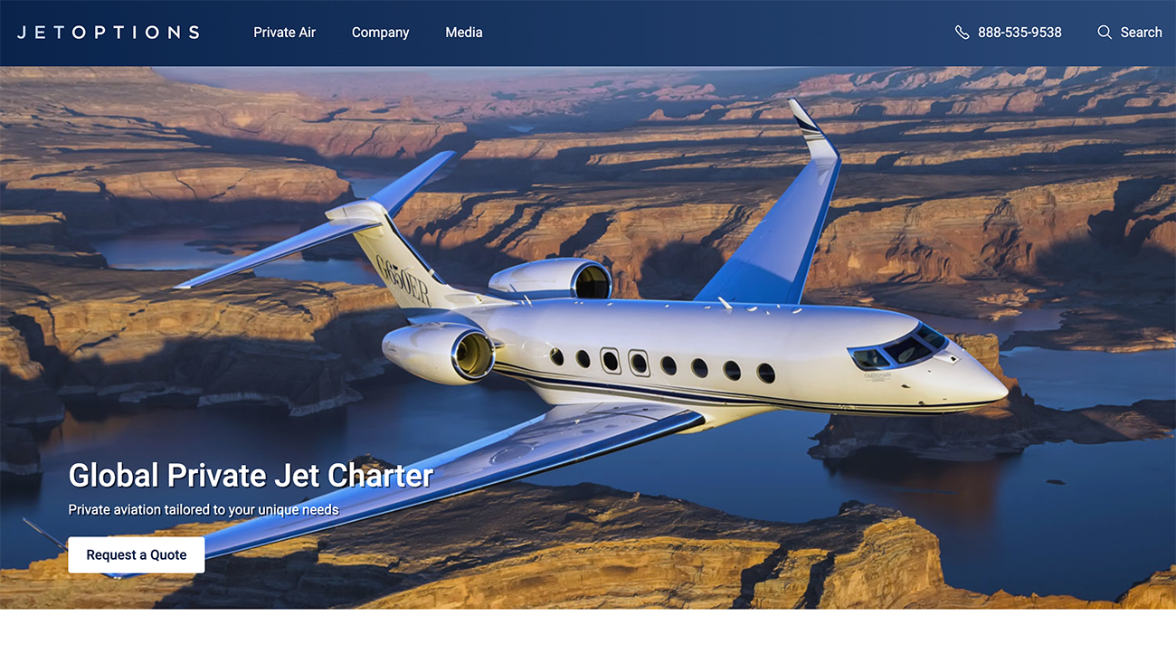 JetOptions Private Jets